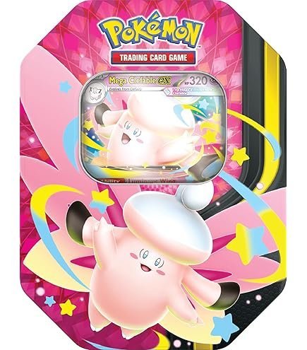 Pokemon Mega Moonlit Tin Cleffable Version
